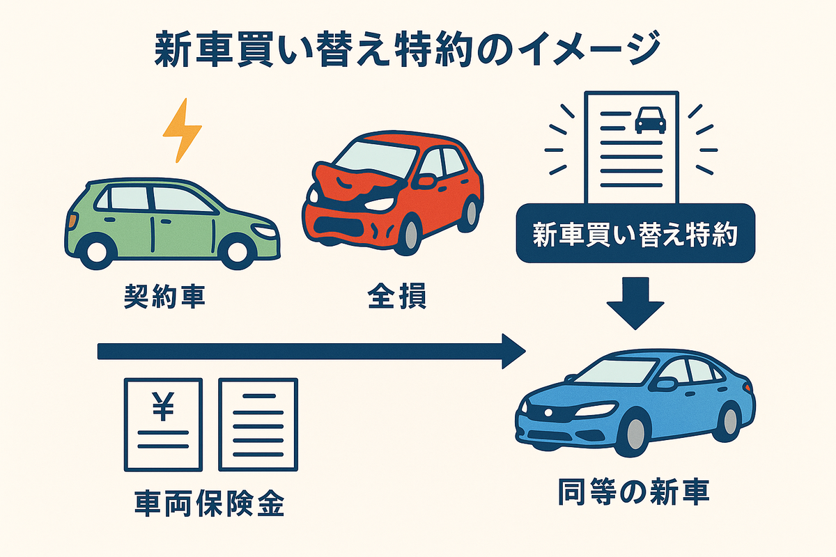 新車買い替え特約の仕組みを図解